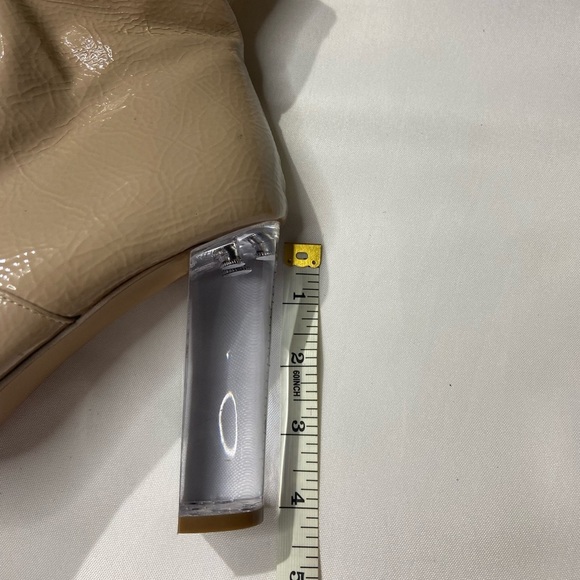 Steve Madden Eminent Taupe Boot with Lucite Heel - Picture 7 of 9